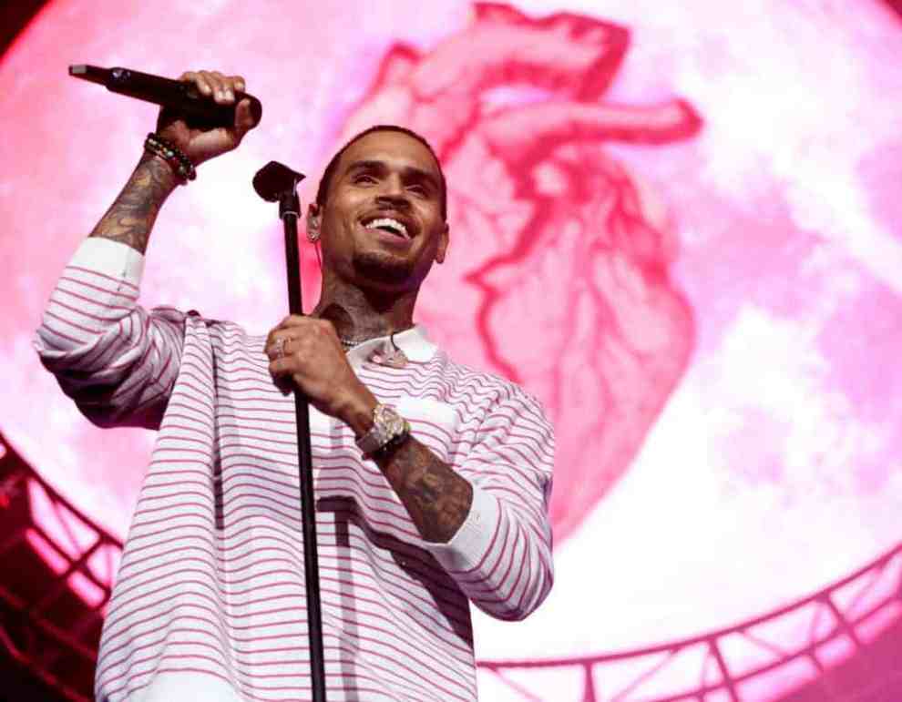 Chris Brown performs at 2018 BET Experience Staples Center Concert