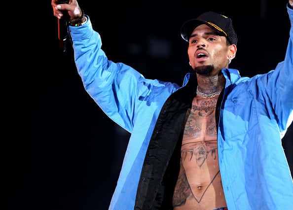 Chris Brown performs at 2018 BET Experience Staples Center Concert