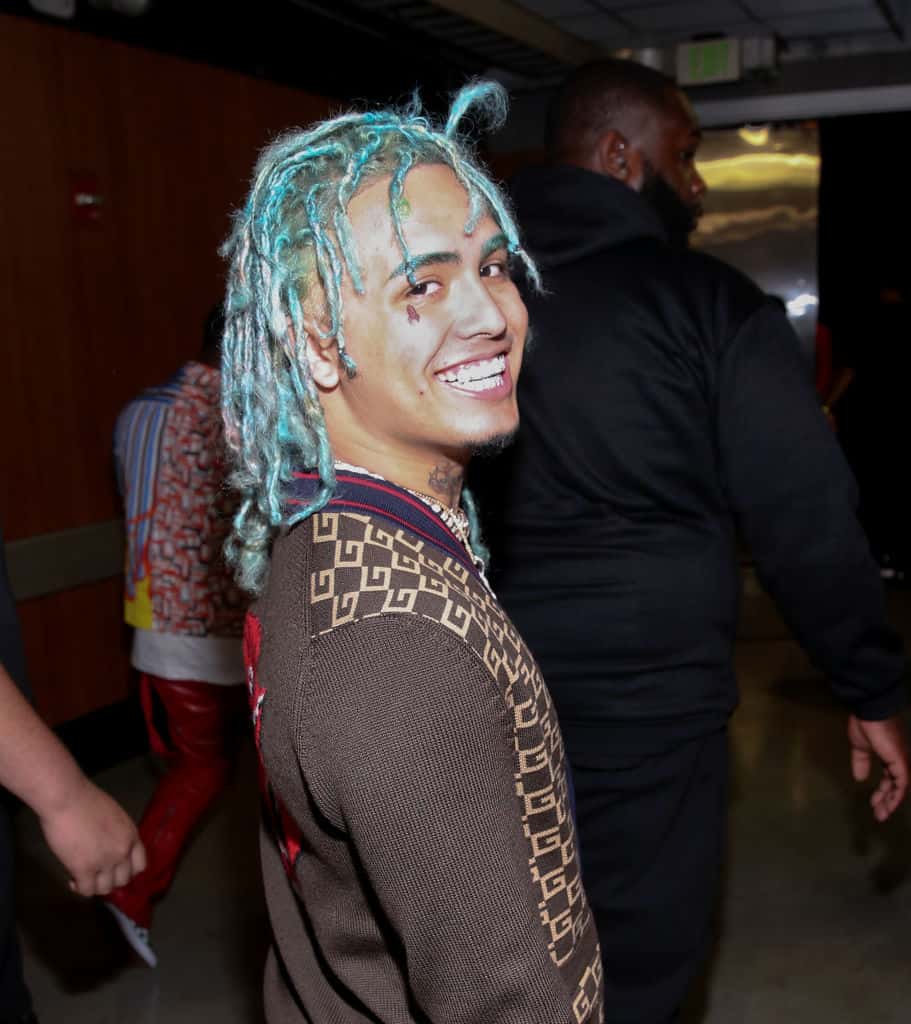 Rapper Lil Pump poses backstage at the 2018 BET Experience STAPLES Center Concert Sponsored by SPRITE on June 23