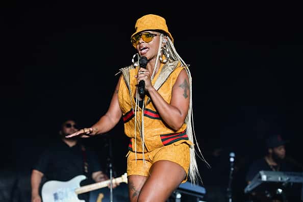 Mary J Blige performs at the 2018 Essence Music Festival at the Mercedes-Benz Superdome on July 7