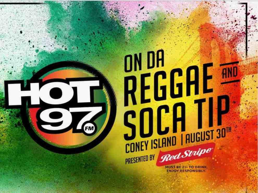 On the Reggae and Soca tip logo