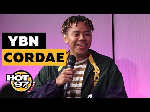 Screenshot of YBN Cordae being interviewed by Nessa at Hot 97 studio