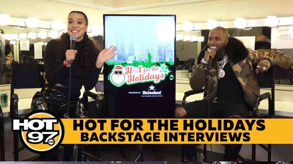 Megan Ryte and Tory Lanez on Hot 97 Hot for the Holidays Backstage Interviews