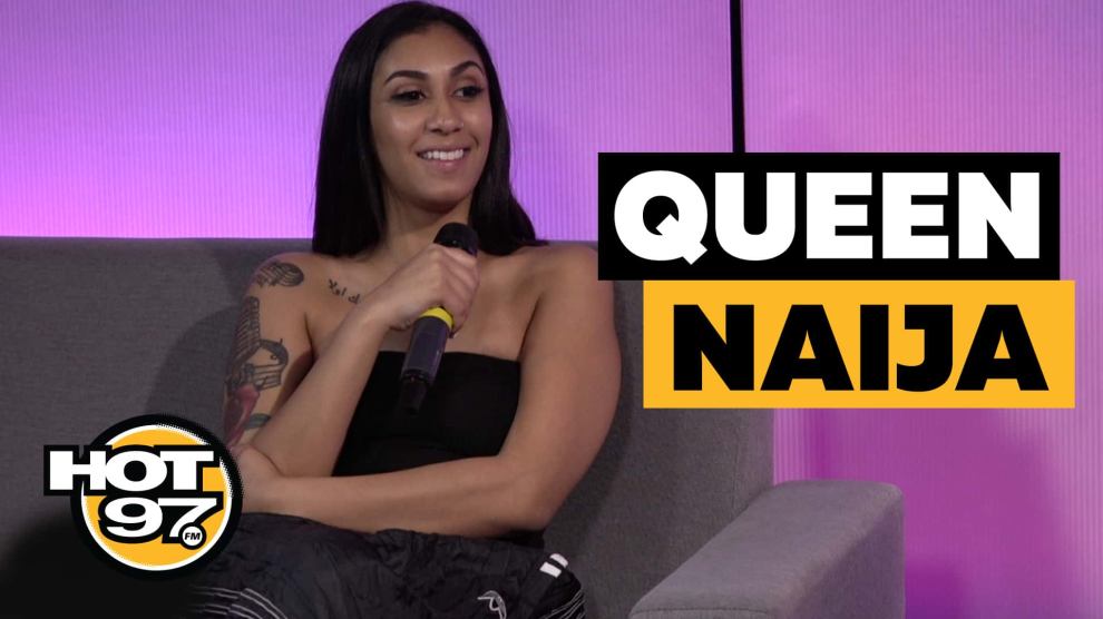 Queen Naija with Nessa on Hot 97