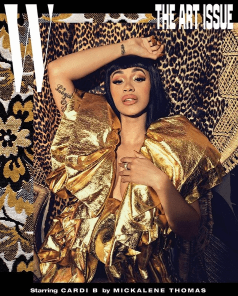 Cardi B on the cover of W Mag