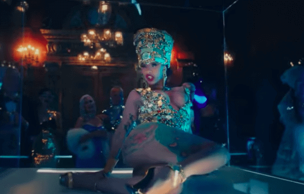 Cardi B. performing in "Money" visual