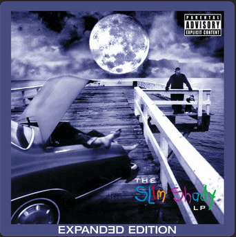 A blue cover of Eminem's The Slim Shady LP