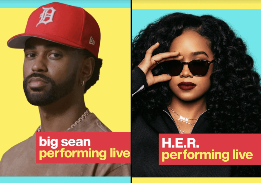 left is big Sean right is the singer h.e.r