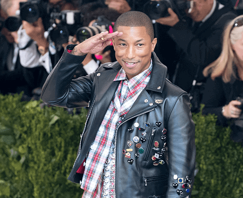 Pharrell Williams attends the "Rei Kawakubo/Comme des Garcons: Art Of The In-Between" Costume Institute Gala at Metropolitan Mus