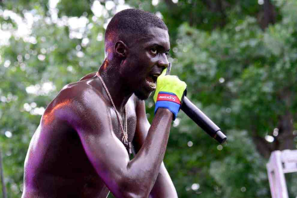 Sheck Wes performing at 2018 Made In America