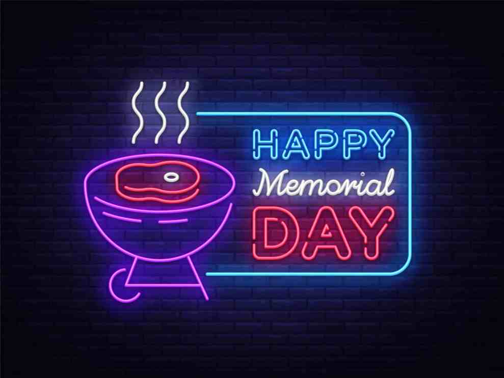Happy memorial day sign