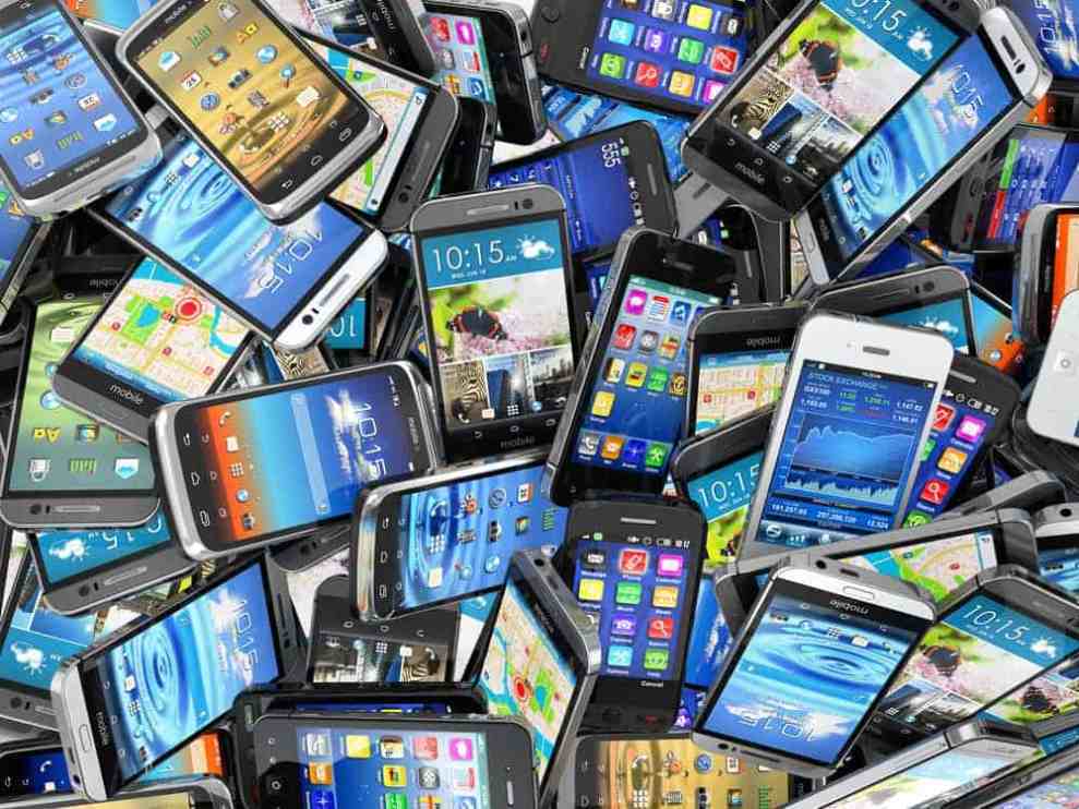 A Pile of Cell Phones