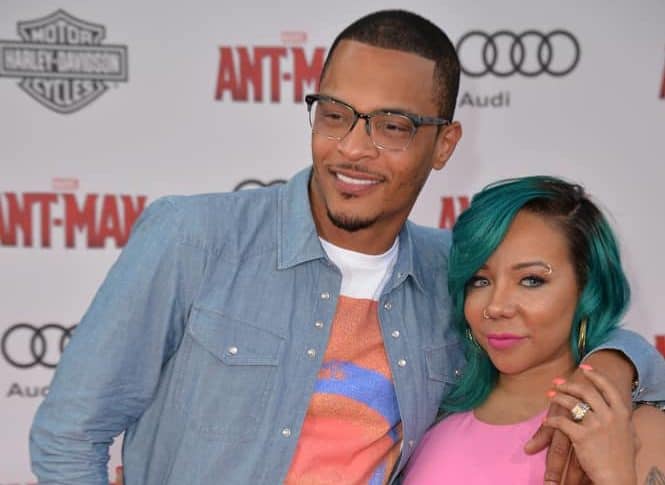 T.I. and Tiny looking at the camera