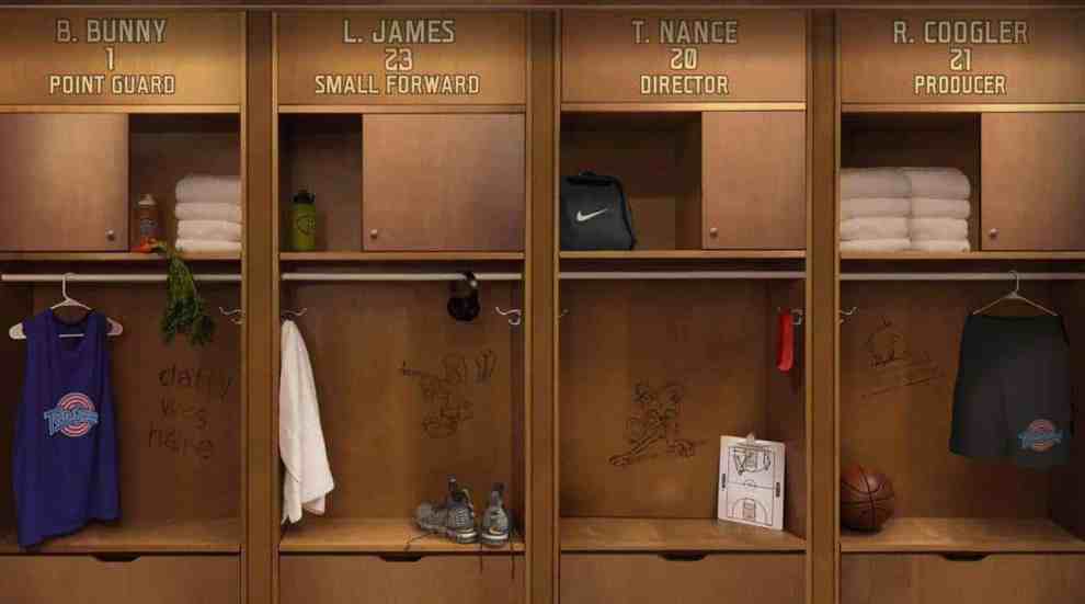 Spacejam 2 teaser picture of lockers for B.Bunny point guard