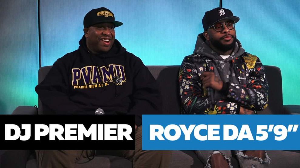DJ Premier and Royce da 5'9" in Hot 97 Studio on Ebro in the Morning