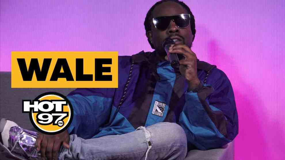 Wale with Nessa on Hot 97