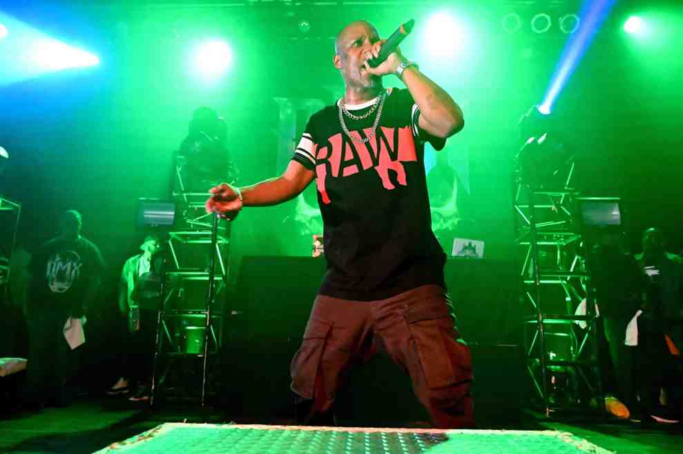 Rapper DMX on the "In Celebration of DMX It's Dark and Hell Is Hot 20th Anniversary Tour" performs at the Chicago House of Blues on May 4