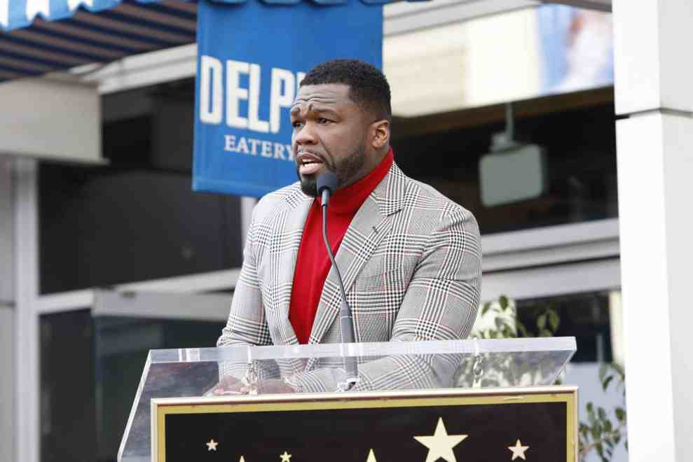 50 Cent Star Ceremony on the Hollywood Walk of Fame on January 30