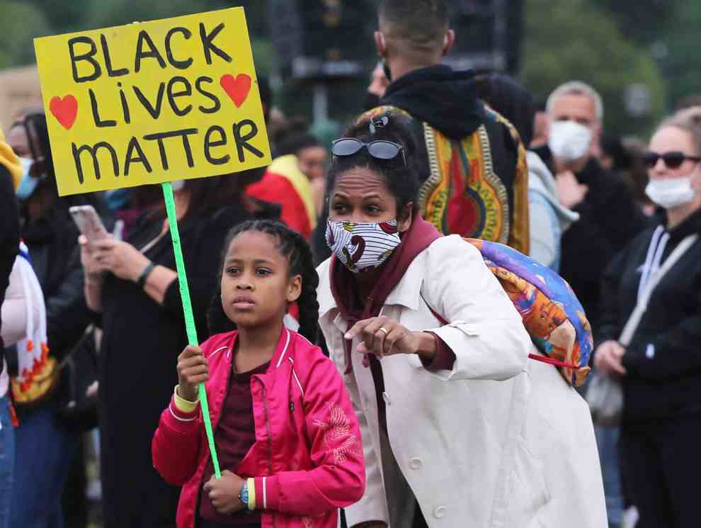 Black Lives Matter demonstration in the Bijlmer