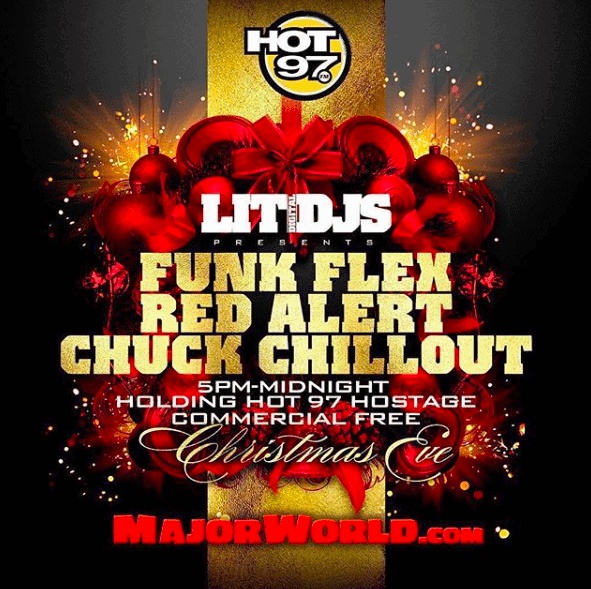 Hot 97 Funk Flex Red Alert Chuck Chillout Commercial Free Christmas Eve