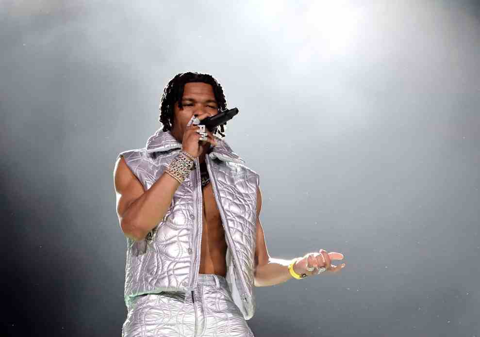 Lil Baby performs onstage at the Coachella Stage during the 2022 Coachella Valley Music And Arts Festival on April 15, 2022 in Indio, California.