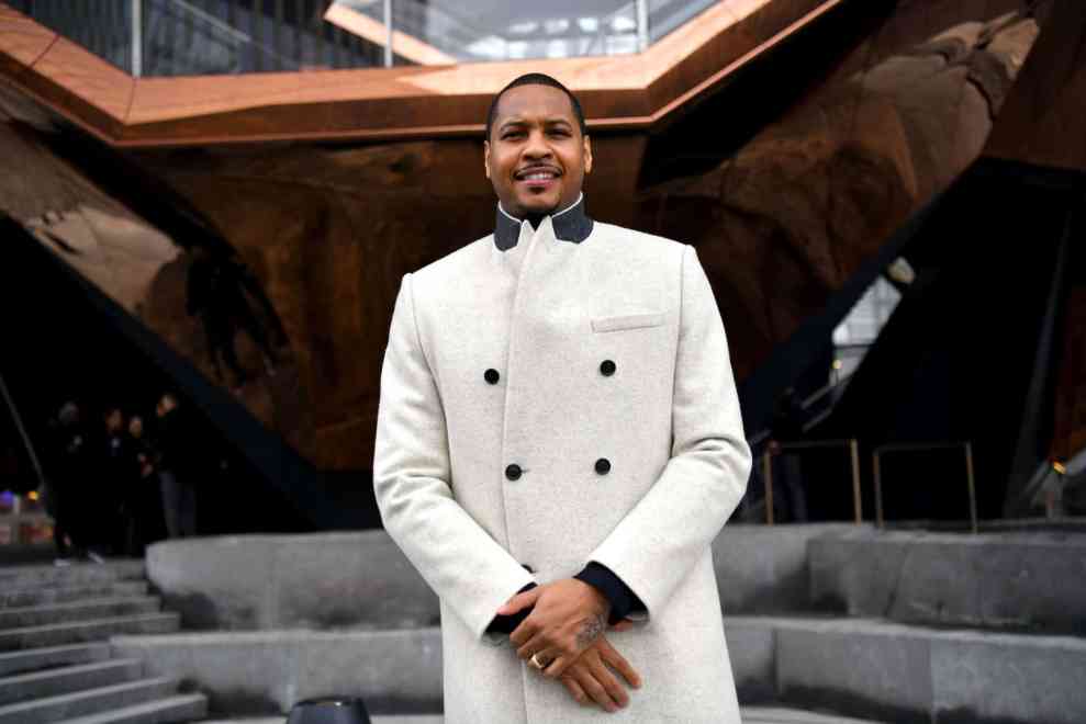 Carmelo Anthony attends Hudson Yards, New York's Newest Neighborhood, Official Opening Event on March 15, 2019 in New York City.