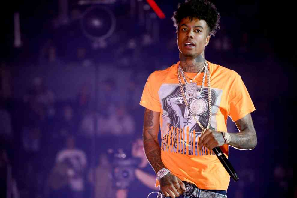 LOS ANGELES, CALIFORNIA - JUNE 21: Blueface performs onstage at the 2019 BET Experience STAPLES Center Concert Sponsored By Coca-Cola at Staples Center on June 21, 2019 in Los Angeles, California.