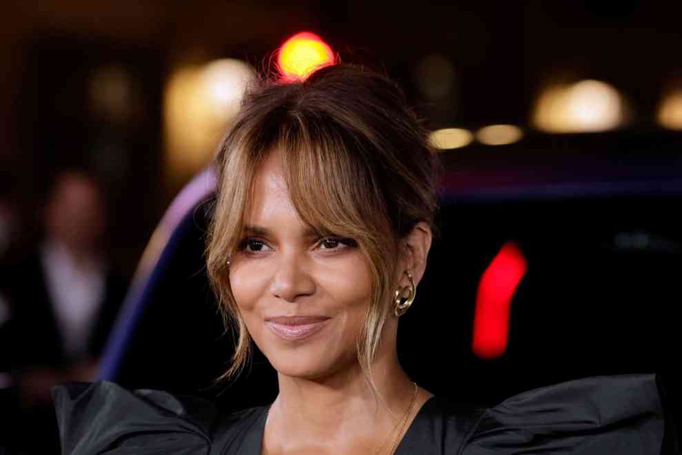 HOLLYWOOD, CALIFORNIA - JANUARY 31: Halle Berry attends the Los Angeles Premiere Of "Moonfall" at TCL Chinese Theatre on January 31, 2022 in Hollywood, California.