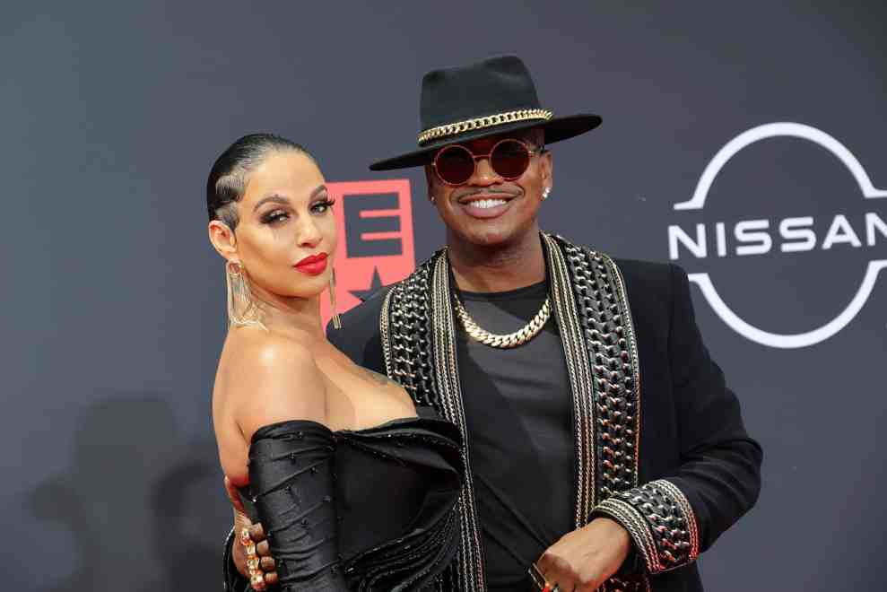 LOS ANGELES, CALIFORNIA - JUNE 26: (L-R) Crystal Smith and Ne-Yo attend the 2022 BET Awards at Microsoft Theater on June 26, 2022 in Los Angeles, California.