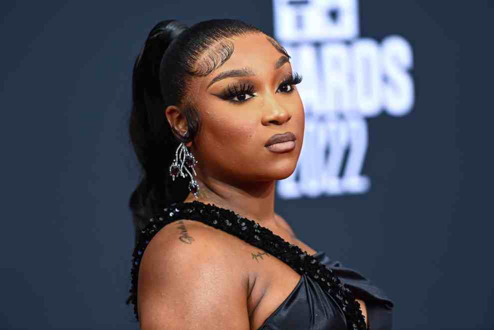 LOS ANGELES, CALIFORNIA - JUNE 26: Erica Banks attends the 2022 BET Awards at Microsoft Theater on June 26, 2022 in Los Angeles, California.