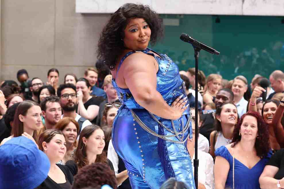 Lizzo performs on NBC's "Today" at Rockefeller Plaza on July 15, 2022 in New York City.