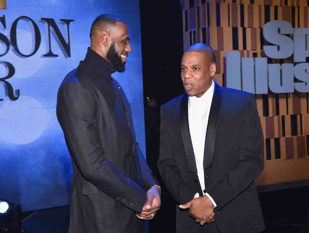 NEW YORK, NY - DECEMBER 12: LeBron James and Jay Z attend the Sports Illustrated Sportsperson of the Year Ceremony 2016 at Barclays Center of Brooklyn on December 12, 2016 in New York City.