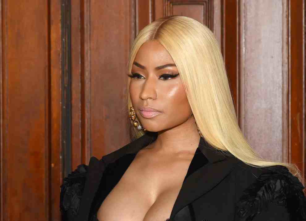 NEW YORK, NY - SEPTEMBER 13: Rapper Nicki Minaj attends the Marc Jacobs Fashion Show during New York Fashion Week at Park Avenue Armory on September 13, 2017 in New York City.