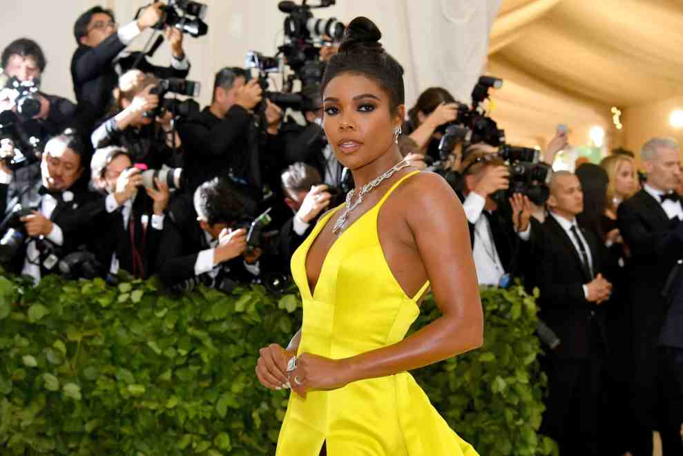 Gabrielle Union attends the Heavenly Bodies: Fashion & The Catholic Imagination Costume Institute Gala at The Metropolitan Museum of Art on May 7, 2018 in New York City.