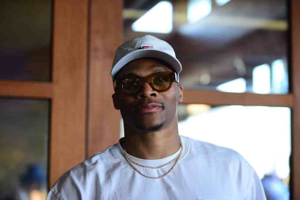 MALIBU, CALIFORNIA - JULY 04: Russell Westbrook attends the “Red, White & Bootsy July 4th Party” presented by Revolve & The h.wood Group at Nobu Malibu on July 04, 2022 in Malibu, California.