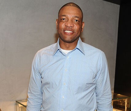 BEVERLY HILLS, CA - MARCH 19: Basketball Coachb Doc Rivers attends the David Yurman in-store shopping event to celebrate the launch of Men's Faceted Metal Collection at David Yurman Boutique on March 19, 2015 in Beverly Hills, California.