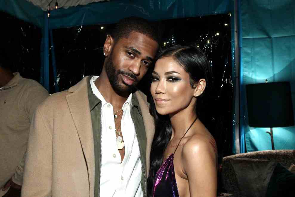LOS ANGELES, CA - FEBRUARY 12: Rapper Big Sean and singer Jhene Aiko attend the Def Jam Toasts The Grammys at the Private Residence of Jonas Tahlin, CEO Absolut Elyx on February 12, 2017 in Los Angeles, California.