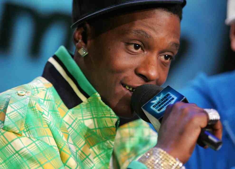 Lil Boosie appears onstage during a taping of MTV's Sucker Free at MTV studios in Times Square on January 23, 2007 in New York City.