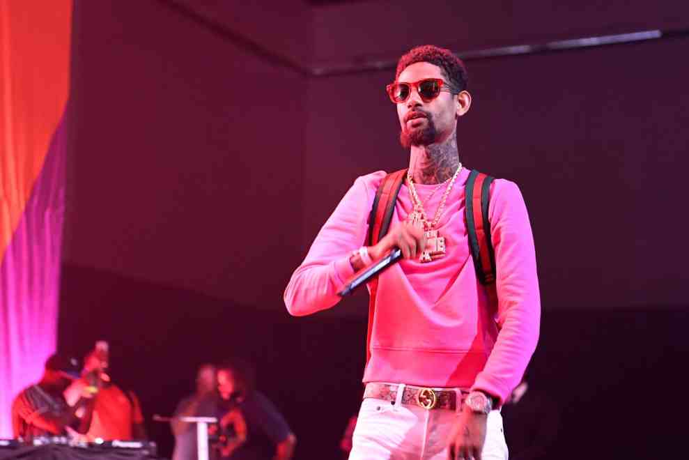 LOS ANGELES, CA - JUNE 24: PnB Rock performs onstage at the Main Stage Performances during the 2017 BET Experience at Los Angeles Convention Center on June 24, 2017 in Los Angeles, California.