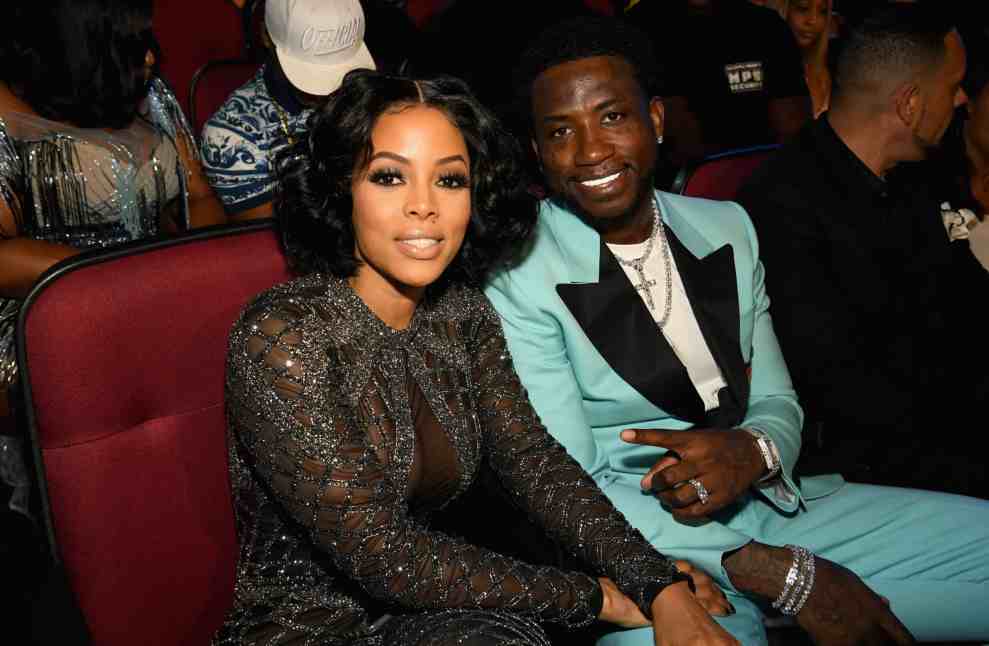 LOS ANGELES, CA - JUNE 25: Keyshia Ka'oir (L) and Gucci Mane attend 2017 BET Awards at Microsoft Theater on June 25, 2017 in Los Angeles, California.