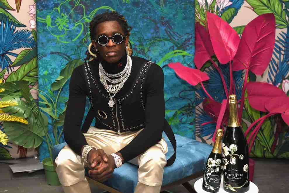 Rapper Young Thug attends L'Eden by Perrier-Jouët on December 6, 2018 in Miami Beach, Florida.