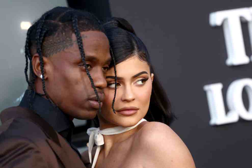 SANTA MONICA, CALIFORNIA - AUGUST 27: Travis Scott and Kylie Jenner attend the Travis Scott: "Look Mom I Can Fly" Los Angeles Premiere at The Barker Hanger on August 27, 2019 in Santa Monica, California.