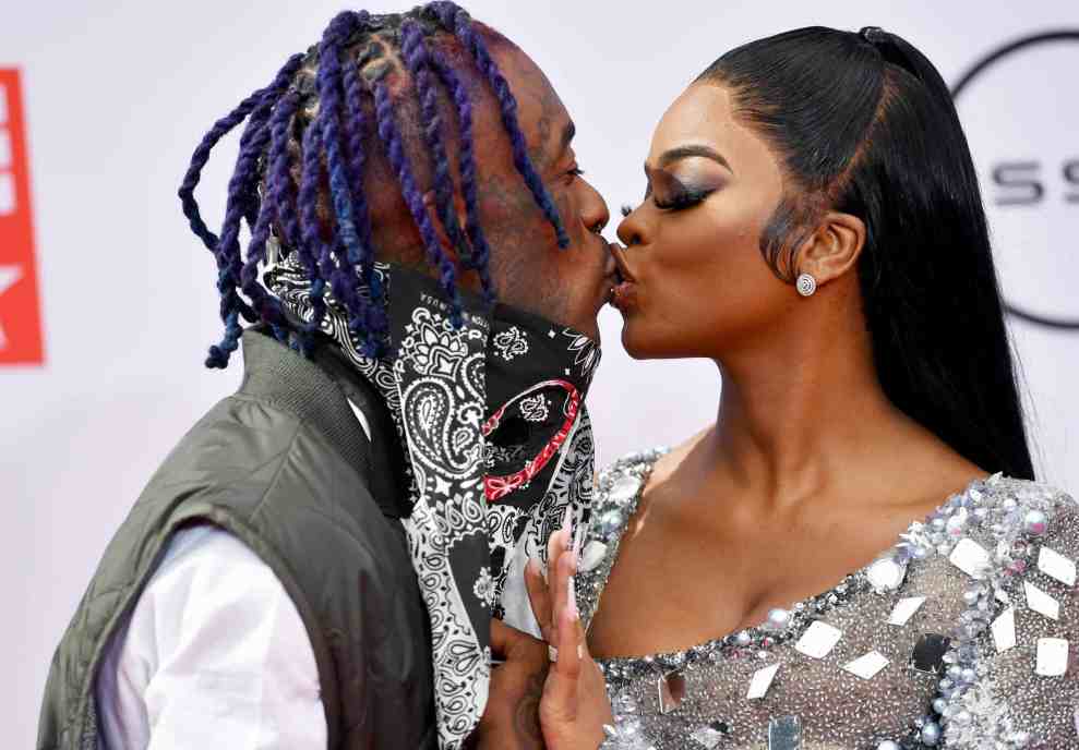 LOS ANGELES, CALIFORNIA - JUNE 27: (L-R) Lil Uzi Vert and JT of City Girls attend the BET Awards 2021 at Microsoft Theater on June 27, 2021 in Los Angeles, California.