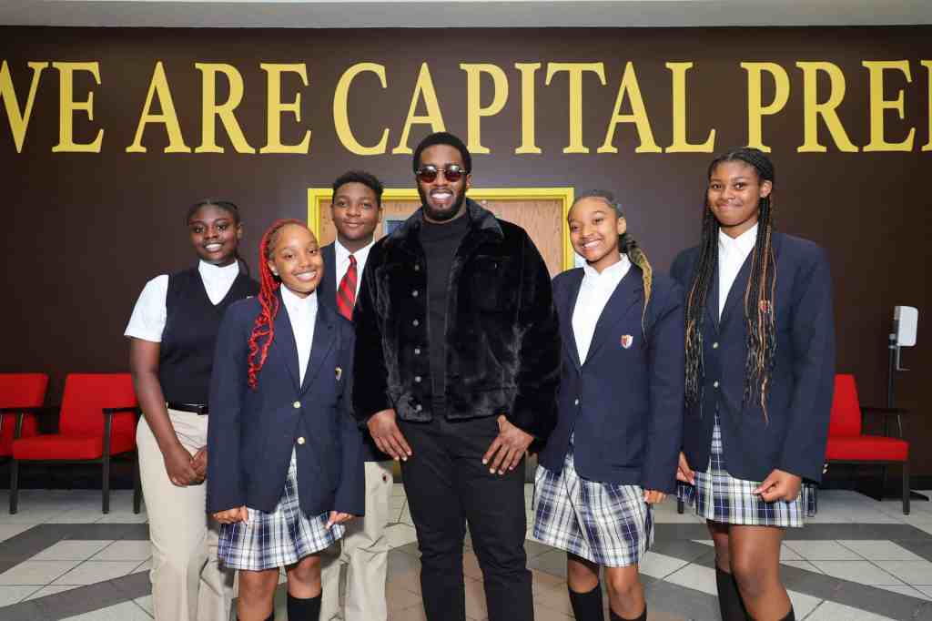 Diddy Makes Surprise Visit to Charter School He Donated $1M Towards Opening