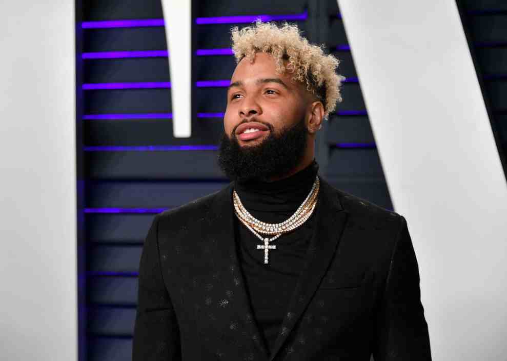 BEVERLY HILLS, CA - FEBRUARY 24: Odell Beckham Jr. attends the 2019 Vanity Fair Oscar Party hosted by Radhika Jones at Wallis Annenberg Center for the Performing Arts on February 24, 2019 in Beverly Hills, California.