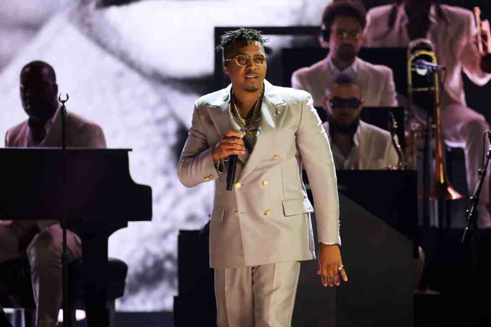 LAS VEGAS, NEVADA - APRIL 03: Nas performs onstage during the 64th Annual GRAMMY Awards at MGM Grand Garden Arena on April 03, 2022 in Las Vegas, Nevada.