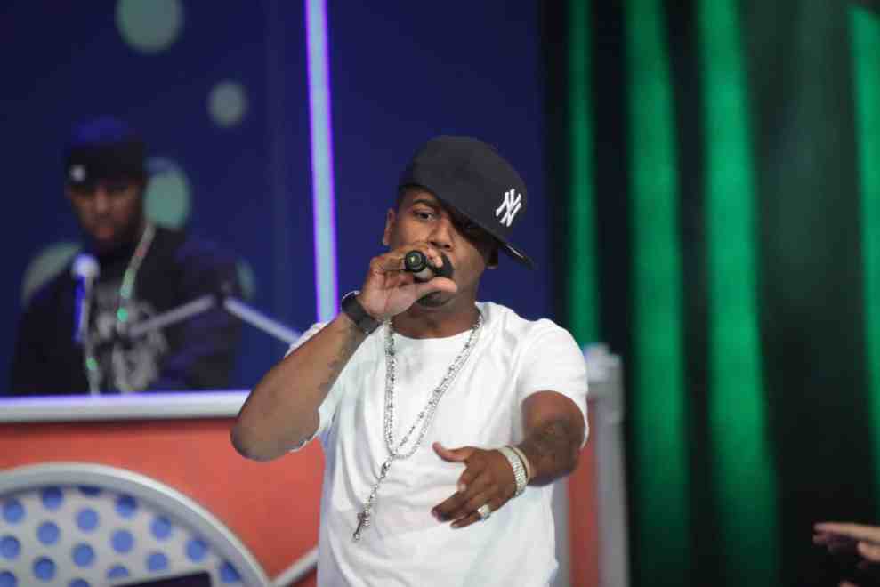 Recording artist Juelz Santana performs on BET's "106 & Park" at BET Studios on April 16, 2010 in New York City.