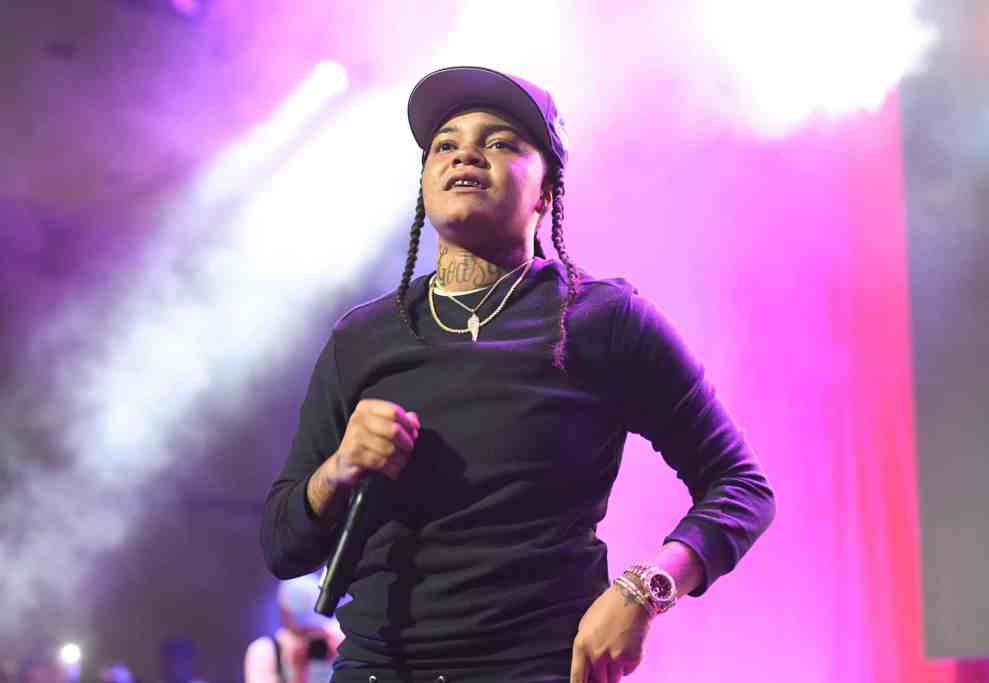 LOS ANGELES, CA - JUNE 24: Young M.A performs onstage at the Main Stage Performances during the 2017 BET Experience at Los Angeles Convention Center on June 24, 2017 in Los Angeles, California.