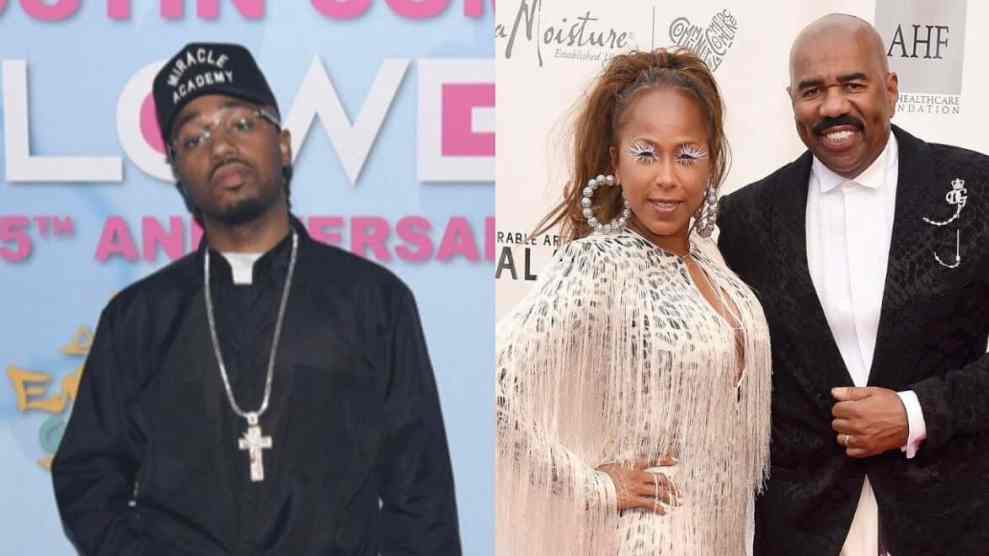 Metro Boomin (Photo by Vivien Killilea/Getty Images for Justin Combs Events) Steve and Marjorie Harvey (Photo by Gregg DeGuire/Getty Images)