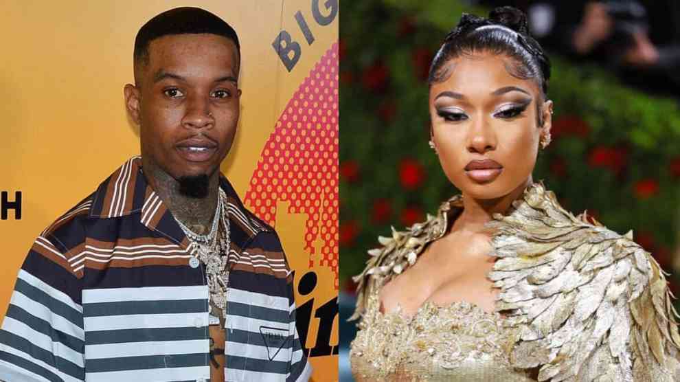 Tory Lanez (Photo by Jerod Harris/Getty Images for MCM) Megan Thee Stallion (Photo by Theo Wargo/WireImage)